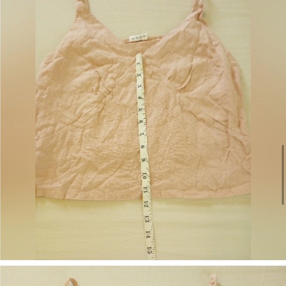 Linen Handmade Studio Scoop Neck Linen Top VIOLA | Mellow Rose | Medium - Picture 11 of 12